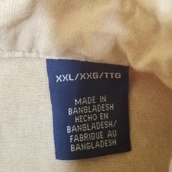 Vintage Wrangler Mens Shirt XXL Western Pearl Snap Long Sleeve Tan - Picture 8 of 10